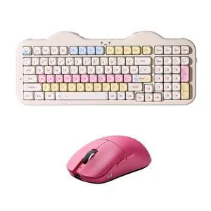 C98 Wireless Mechanical Keyboard (Beige, Candy Linear Switch) M1 Wireless Gaming Mouse(Pink) C98 Wireless Mechanical Keyboard (Beige, Candy Linear Switch) M1 Wireless Gaming Mouse(Pink)