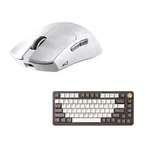 YUNZII M2 Dual 8K Wireless Gaming Mouse (White) B75 PRO Wireless Mechanical Keyboard (Coffee Brown, MilkV2) YUNZII M2 Dual 8K Wireless Gaming Mouse (White) B75 PRO Wireless Mechanical Keyboard (Coffee Brown, MilkV2)