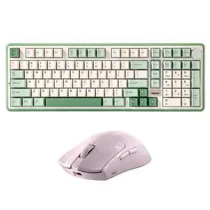 YUNZII B98 PRO Wireless Mechanical Keyboard (Matcha Green, Candy Switch), M2 Dual 8K Wireless Gaming Mouse (Pink) YUNZII B98 PRO Wireless Mechanical Keyboard (Matcha Green, Candy Switch), M2 Dual 8K Wireless Gaming Mouse (Pink)