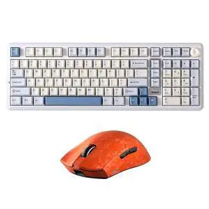 B98 PRO Wireless Mechanical Keyboard (Blue, Candy Switch), M2 Dual 8K Wireless Gaming Mouse (Orange) B98 PRO Wireless Mechanical Keyboard (Blue, Candy Switch), M2 Dual 8K Wireless Gaming Mouse (Orange)