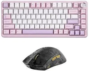 B75 PRO Wireless Mechanical Keyboard (Purple, Cocoa Cream V2 Switch) M2 Dual 8K Wireless Gaming Mouse (Black) B75 PRO Wireless Mechanical Keyboard (Purple, Cocoa Cream V2 Switch) M2 Dual 8K Wireless Gaming Mouse (Black)