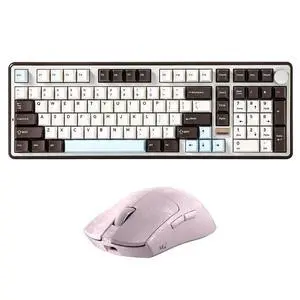 B98 PRO Wireless Mechanical Keyboard (Coffee Brown, Candy Switch), M2 Dual 8K Wireless Gaming Mouse (Pink) B98 PRO Wireless Mechanical Keyboard (Coffee Brown, Candy Switch), M2 Dual 8K Wireless Gaming Mouse (Pink)