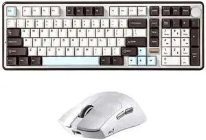 B98 PRO Wireless Mechanical Keyboard (Coffee Brown, Milk Switch), M2 Dual 8K Wireless Gaming Mouse (White) B98 PRO Wireless Mechanical Keyboard (Coffee Brown, Milk Switch), M2 Dual 8K Wireless Gaming Mouse (White)