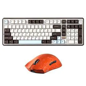 B98 PRO Wireless Mechanical Keyboard (Coffee Brown, Candy Switch), M2 Dual 8K Wireless Gaming Mouse (Orange) B98 PRO Wireless Mechanical Keyboard (Coffee Brown, Candy Switch), M2 Dual 8K Wireless Gaming Mouse (Orange)