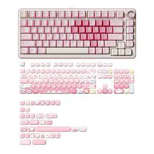 B75 PRO Wireless Mechanical Keyboard(Cocoa Cream V2 Switch,Pink), MOG Dye Sub PBT Keycaps(Pink Ice Cream) B75 PRO Wireless Mechanical Keyboard(Cocoa Cream V2 Switch,Pink), MOG Dye Sub PBT Keycaps(Pink Ice Cream)