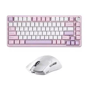B75 PRO Wireless Mechanical Keyboard (Purple, Cocoa Cream V2 Switch) M2 Dual 8K Wireless Gaming Mouse (White) B75 PRO Wireless Mechanical Keyboard (Purple, Cocoa Cream V2 Switch) M2 Dual 8K Wireless Gaming Mouse (White)