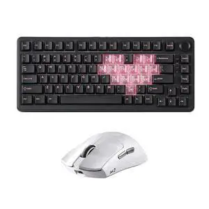 B75 PRO Wireless Mechanical Keyboard (Black Heart, Cocoa Cream V2 Switch) M2 Dual 8K Wireless Gaming Mouse (White) B75 PRO Wireless Mechanical Keyboard (Black Heart, Cocoa Cream V2 Switch) M2 Dual 8K Wireless Gaming Mouse (White)