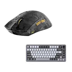 YUNZII M2 Dual 8K Wireless Gaming Mouse (Black), B75 PRO Wireless Mechanical Keyboard (Dark Grey,Cocoa V2) YUNZII M2 Dual 8K Wireless Gaming Mouse (Black), B75 PRO Wireless Mechanical Keyboard (Dark Grey,Cocoa V2)