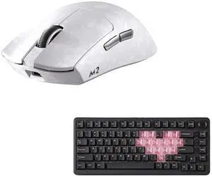 YUNZII M2 Dual 8K Wireless Gaming Mouse (White) B75 PRO Wireless Mechanical Keyboard (Black Heart, MilkV2) YUNZII M2 Dual 8K Wireless Gaming Mouse (White) B75 PRO Wireless Mechanical Keyboard (Black Heart, MilkV2)