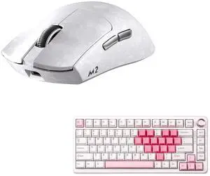 YUNZII M2 Dual 8K Wireless Gaming Mouse (White) B75 PRO Wireless Mechanical Keyboard (White Heart,Cocoa Cream V2 Switch) YUNZII M2 Dual 8K Wireless Gaming Mouse (White) B75 PRO Wireless Mechanical Keyboard (White Heart,Cocoa Cream V2 Switch)