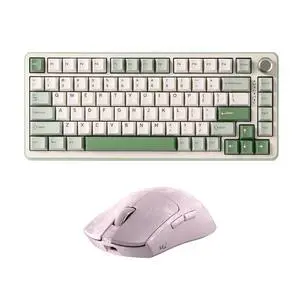 B75 PRO Wireless Mechanical Keyboard (Matcha Green, Cocoa Cream V2 Switch) M2 Dual 8K Wireless Gaming Mouse (Pink) B75 PRO Wireless Mechanical Keyboard (Matcha Green, Cocoa Cream V2 Switch) M2 Dual 8K Wireless Gaming Mouse (Pink)