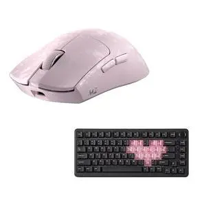 YUNZII M2 Dual 8K Wireless Gaming Mouse (Pink) B75 PRO Wireless Mechanical Keyboard (Black Heart, CocoaV2) YUNZII M2 Dual 8K Wireless Gaming Mouse (Pink) B75 PRO Wireless Mechanical Keyboard (Black Heart, CocoaV2)