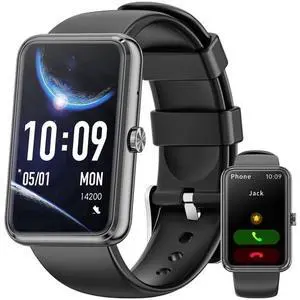 Fitness Tracker, 1.57inch Smartwatch for Men and Women, GITS for Android and iOS Devices, Step Counting/Bluetooth Calls (Make/Receive), 50+ Exercise Modes, Fitness Watch (Black) Fitness Tracker, 1.57inch Smartwatch for Men and Women, GITS for Android and iOS Devices, Step Counting/Bluetooth Calls (Make/Receive), 50+ Exercise Modes, Fitness Watch (Black)