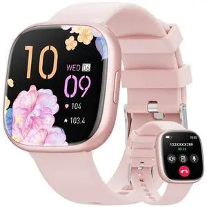2025 New 1.72-Inch Women's Smart Watch with Answer/Make Calls/100 Sports Modes, 1ATM Waterproof, fits for Android and iPhone Devices (Alloy Pink) 2025 New 1.72-Inch Women's Smart Watch with Answer/Make Calls/100 Sports Modes, 1ATM Waterproof, fits for Android and iPhone Devices (Alloy Pink)