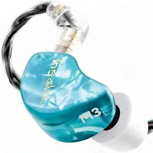 Tipsy M3 Professional IEM for Musicians, 2BA + 1DD Drivers, 36dB PNC, IPX5, Acoustic-Runway Technology, Skin-Friendly Resin, Detachable 0.78mm 2-pin Cable (B-Blue) Tipsy M3 Professional IEM for Musicians, 2BA + 1DD Drivers, 36dB PNC, IPX5, Acoustic-Runway Technology, Skin-Friendly Resin, Detachable 0.78mm 2-pin Cable (B-Blue)