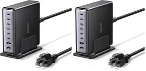 UGREEN Nexode 200W GaN USB C Charging Station, 8-Port Desktop Charger with PD 100W for MacBook Pro 16"/Air, Dell XPS, iPad Pro, iPhone 17/16/15, Galaxy S25/S24, Pixel 10/9 (Pack of 2) UGREEN Nexode 200W GaN USB C Charging Station, 8-Port Desktop Charger with PD 100W for MacBook Pro 16"/Air, Dell XPS, iPad Pro, iPhone 17/16/15, Galaxy S25/S24, Pixel 10/9 (Pack of 2)