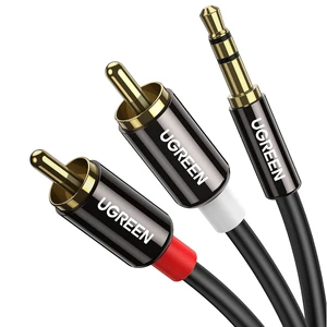 UGREEN 3.5mm to RCA Cable, 3.3FT 2RCA Male to Aux Audio Adapter, HiFi Sound UGREEN 3.5mm to RCA Cable, 3.3FT 2RCA Male to Aux Audio Adapter, HiFi Sound