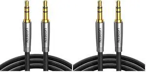 UGREEN 3.5mm Audio Cable, Nylon Braided, Male to Male, Hi-Fi Sound, 3FT (Pack of 2) UGREEN 3.5mm Audio Cable, Nylon Braided, Male to Male, Hi-Fi Sound, 3FT (Pack of 2)