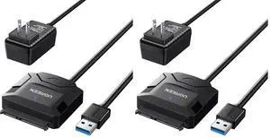 UGREEN SATA to USB 3.0 Adapter Cable for 2.5/3.5-Inch HDD/SSD (Pack of 2) UGREEN SATA to USB 3.0 Adapter Cable for 2.5/3.5-Inch HDD/SSD (Pack of 2)