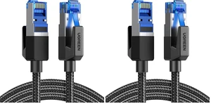 UGREEN Cat 8 Ethernet Cable 6FT, High Speed Braided 40Gbps 2000Mhz Network Cord Cat8 RJ45 Shielded Indoor Heavy Duty LAN Cables Compatible with Gaming PC PS5 PS4 PS3 Xbox Modem Router 6FT (Pack of 2) UGREEN Cat 8 Ethernet Cable 6FT, High Speed Braided 40Gbps 2000Mhz Network Cord Cat8 RJ45 Shielded Indoor Heavy Duty LAN Cables Compatible with Gaming PC PS5 PS4 PS3 Xbox Modem Router 6FT (Pack of 2)