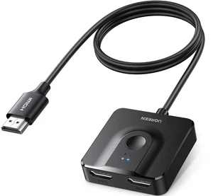 HDMI Switch 2 in 1 Out, 4K@60Hz, with HDMI Cable, Bi-Directional HDMI Switch 2 in 1 Out, 4K@60Hz, with HDMI Cable, Bi-Directional