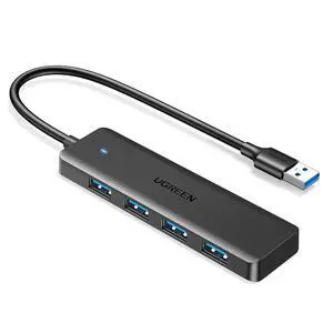 UGREEN USB 3.0 Hub, 4 Ports USB A Splitter Ultra-Slim USB Expander, 0.5 ft UGREEN USB 3.0 Hub, 4 Ports USB A Splitter Ultra-Slim USB Expander, 0.5 ft