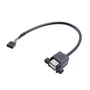 Generic Orange Pi 5 Pro USB 2.0 to Serial (9 Pin) Converter Cable, Motherboard 9 Pin to USB2.0 Two-Port Extension Series Cable Compatible with Orange Pi 5 Pro Generic Orange Pi 5 Pro USB 2.0 to Serial (9 Pin) Converter Cable, Motherboard 9 Pin to USB2.0 Two-Port Extension Series Cable Compatible with Orange Pi 5 Pro