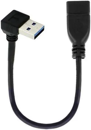 Up Angled USB 3.0 Type-A Male to USB 3.0 Type-A Female Extension Cable 20cm 5Gbps 90 Degree U3-036-UP Up Angled USB 3.0 Type-A Male to USB 3.0 Type-A Female Extension Cable 20cm 5Gbps 90 Degree U3-036-UP