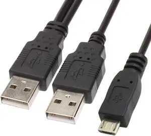 USB 2.0 two Male to Micro USB 5Pin Male Y Cable 80cm for external Hard Disk Drive U2-072-0.8M USB 2.0 two Male to Micro USB 5Pin Male Y Cable 80cm for external Hard Disk Drive U2-072-0.8M