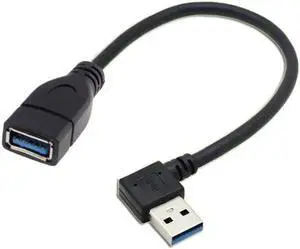 Left Angled USB 3.0 Type-A Male to USB 3.0 Type-A Female Extension Cable 20cm 5Gbps 90 Degree Left Angled USB 3.0 Type-A Male to USB 3.0 Type-A Female Extension Cable 20cm 5Gbps 90 Degree