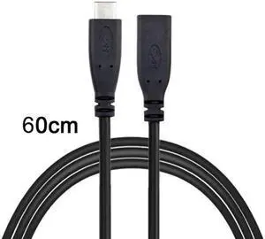 USB-C USB 3.1 Type C Male to Female Extension Data Cable for Macbook Tablet Mobile Phone 60cm USB-C USB 3.1 Type C Male to Female Extension Data Cable for Macbook Tablet Mobile Phone 60cm