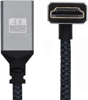 Up Angled 90 Degree HDMI 1.4 Type A Male to A Female Extension Cable Support HDTV 4K 60hz 3D Up Angled 90 Degree HDMI 1.4 Type A Male to A Female Extension Cable Support HDTV 4K 60hz 3D