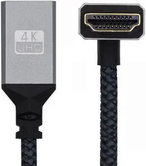 HDMI 1.4 Type A Male to A Female Extension Cable Down Angled 90 Degree Support HDTV 4K 60hz 3D HDMI 1.4 Type A Male to A Female Extension Cable Down Angled 90 Degree Support HDTV 4K 60hz 3D