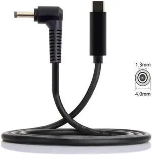 Type C USB-C Input to DC 4.0*1.3mm Power PD Charge Angled Cable for Laptop 18-20V Type C USB-C Input to DC 4.0*1.3mm Power PD Charge Angled Cable for Laptop 18-20V