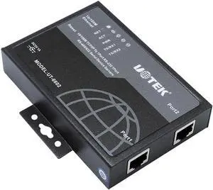 WUSU 10/100M TCP/IP to RS-232 RS-485 RS-422 Converter TCP IP to RS232 RS485 RS422 RJ45 Serial Device Adapter UT-6602 with Adaptive Ethernet Port Support Manual Setting WUSU 10/100M TCP/IP to RS-232 RS-485 RS-422 Converter TCP IP to RS232 RS485 RS422 RJ45 Serial Device Adapter UT-6602 with Adaptive Ethernet Port Support Manual Setting