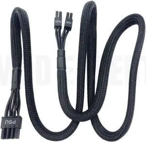 WUSU 8Pin to 4+4Pin CPU Power Cable Nylon Net 18AWG for FOCUS PLUS 1000W 850W 750W 650W 550W GOLD WUSU 8Pin to 4+4Pin CPU Power Cable Nylon Net 18AWG for FOCUS PLUS 1000W 850W 750W 650W 550W GOLD