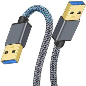 WUSU USB 3.0 male-to-male mobile hard drive enclosure data cable for notebookcomputer cooling- two ends with male connectors of USB 3.0 type 1M WUSU USB 3.0 male-to-male mobile hard drive enclosure data cable for notebookcomputer cooling- two ends with male connectors of USB 3.0 type 1M