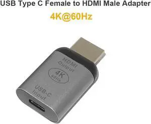 USB C Type C Female to HDMI Male Adapter 4K 60Hz USB C 3.1 to HDMI Plug Converter for Macbook Pro Chromebook Pixel Samsung S10 USB C Type C Female to HDMI Male Adapter 4K 60Hz USB C 3.1 to HDMI Plug Converter for Macbook Pro Chromebook Pixel Samsung S10
