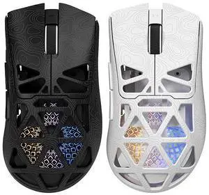G11 Wireless Gaming Mouse, Tri-Mode Bluetooth/2.4G/Wired Lightweight Mouse with PAW3311 Sensor, Honeycomb Shell RGB Gaming Mice, G11 Wireless Gaming Mouse, Tri-Mode Bluetooth/2.4G/Wired Lightweight Mouse with PAW3311 Sensor, Honeycomb Shell RGB Gaming Mice,