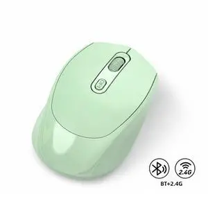 Wireless Gaming Mouse, Bluetooth Dual Mode Rechargeable Mouse, Silent Click Colorful Macaron Mouse, Ergonomic Portable Computer Mouse for Laptop PC Office Wireless Gaming Mouse, Bluetooth Dual Mode Rechargeable Mouse, Silent Click Colorful Macaron Mouse, Ergonomic Portable Computer Mouse for Laptop PC Office