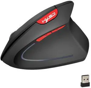 Wireless Vertical Ergonomic Mouse, 2.4GHz Computer Mouse with Comfortable Wrist Support Design, Portable Office Mouse Wireless Vertical Ergonomic Mouse, 2.4GHz Computer Mouse with Comfortable Wrist Support Design, Portable Office Mouse