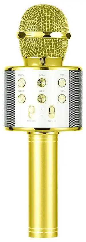 Wireless Karaoke Microphone with Bluetooth Speaker, Portable Condenser Microphone KTV Machine, All-in-One Karaoke Speaker for Kids Family Party Singing (Yellow) Wireless Karaoke Microphone with Bluetooth Speaker, Portable Condenser Microphone KTV Machine, All-in-One Karaoke Speaker for Kids Family Party Singing (Yellow)