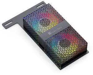 NF-2 RAM Cooler with Fan, DDR4 DDR5 Memory Cooling Fan with ARGB Lighting, Aluminum Heat Sink for Overclocking Desktop PC Memory Module, Universal Compatibility black NF-2 RAM Cooler with Fan, DDR4 DDR5 Memory Cooling Fan with ARGB Lighting, Aluminum Heat Sink for Overclocking Desktop PC Memory Module, Universal Compatibility black