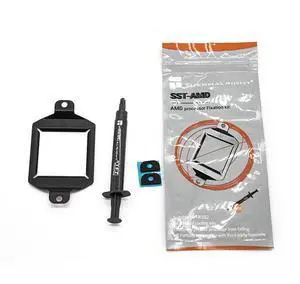 SST-AMD CPU Anti-Bend Bracket Kit, Aluminum Alloy AM5 CPU Frame with TF7 Thermal Paste, Processor Contact Frame for AMD Ryzen Cooling Upgrade SST-AMD CPU Anti-Bend Bracket Kit, Aluminum Alloy AM5 CPU Frame with TF7 Thermal Paste, Processor Contact Frame for AMD Ryzen Cooling Upgrade