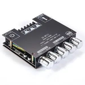 ZK-MT21 Bluetooth 5.0 2.1 Channel Amplifier Module, Digital Power Audio Board with Bass Treble Control, Subwoofer Stereo DIY Speaker Amplifier ZK-MT21 Bluetooth 5.0 2.1 Channel Amplifier Module, Digital Power Audio Board with Bass Treble Control, Subwoofer Stereo DIY Speaker Amplifier