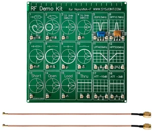 RF Demo Kit NanoVNA Test Board, Vector Network Analyzer Calibration Board with RF Filter Attenuator Circuit, VNA Learning Tool for Antenna Analysis RF Demo Kit NanoVNA Test Board, Vector Network Analyzer Calibration Board with RF Filter Attenuator Circuit, VNA Learning Tool for Antenna Analysis