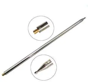 5.6M Telescopic Stainless Steel Antenna, M10 Mount Shortwave Ham Radio Antenna with Reinforced Base for SDR DIY Radio Projects 5.6M Telescopic Stainless Steel Antenna, M10 Mount Shortwave Ham Radio Antenna with Reinforced Base for SDR DIY Radio Projects
