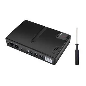 DC1018L Mini DC UPS Backup Power Supply, 5V 9V 12V 15V 24V Output Uninterruptible Power Adapter for Router, Optical Modem and Network Devices DC1018L Mini DC UPS Backup Power Supply, 5V 9V 12V 15V 24V Output Uninterruptible Power Adapter for Router, Optical Modem and Network Devices