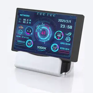 3.5 Inch IPS USB Type-C Secondary Display, PC Hardware Monitoring Screen with AIDA64 Support, CPU GPU Temperature Monitor for Computer Case(Black) 3.5 Inch IPS USB Type-C Secondary Display, PC Hardware Monitoring Screen with AIDA64 Support, CPU GPU Temperature Monitor for Computer Case(Black)