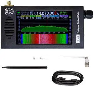 SDR Radio Receiver with DSP Digital Demodulation, Portable Shortwave AM FM MW SSB LSB USB CW Scanner, HAM Radio Receiver for Hobbyist and Signal Monitoring SDR Radio Receiver with DSP Digital Demodulation, Portable Shortwave AM FM MW SSB LSB USB CW Scanner, HAM Radio Receiver for Hobbyist and Signal Monitoring